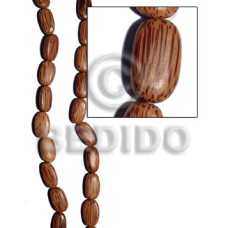 Palmwood flat oval 25mmx15mmx7mm