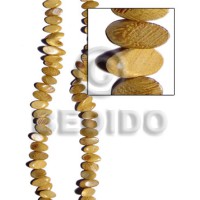 Nangka slidecut wood beads 4mmx8mmx21mm
