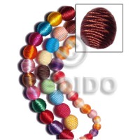 18mm natural white oval wood