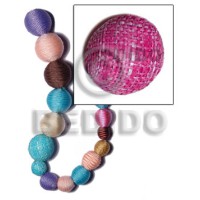 15mm natural white round wood