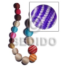 20mm natural white round wood