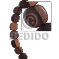 25mmx25mmx5mm camagong tiger ebony hardwood