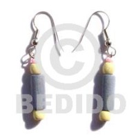 Dangling pastel pink wood tube