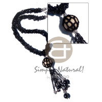 Twisted 9 rows black cut