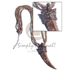 2 rows brown marbled 2-3mm