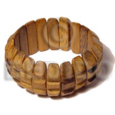 Robles wood groove bangle