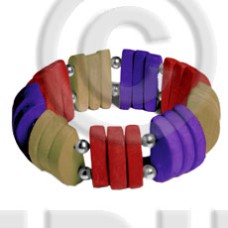 Natural white wood dark red dark