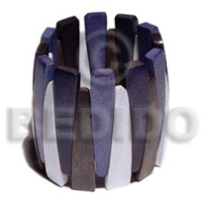 Elastic natural wood bangle