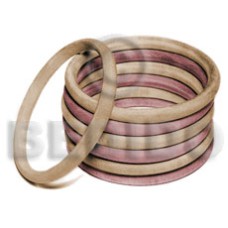 Natural wood colored bangle 6mm