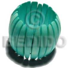 Elastic mint green buffed and