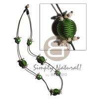 20mm wrapped wood beads