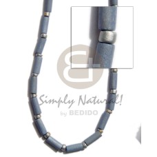 Pastel blue wood tube