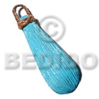 55mmx25mm textured aqua blue natural