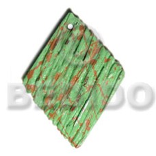 Textured marbled light green diamond