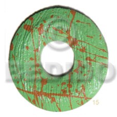 Textured marbled light green round