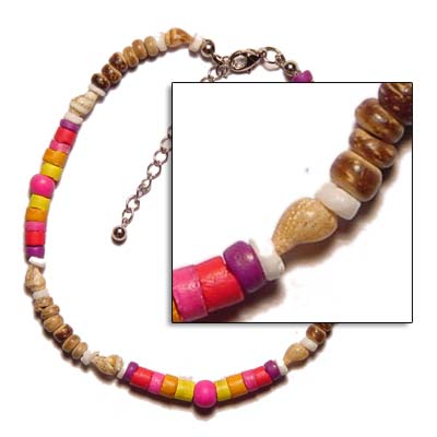 Coco Heishi Anklets With Anklets
