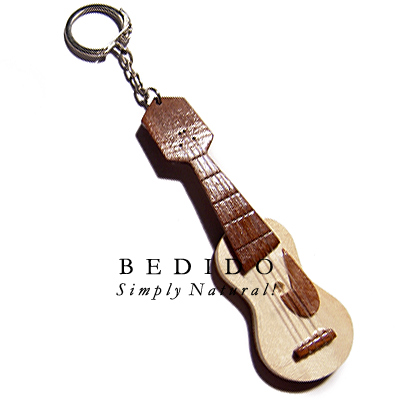 Wooden Guitar Keychain Keychain