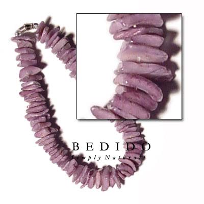 White Rose Dyed Lilac Shell Bracelets