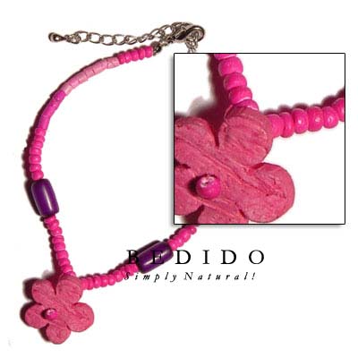 Fuschia Pink 2-3mm Coco Coco Bracelets