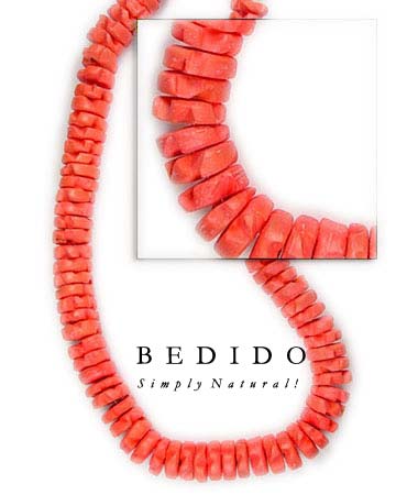 Coco Flower Beads Orange Coco Beads Coco Necklace
