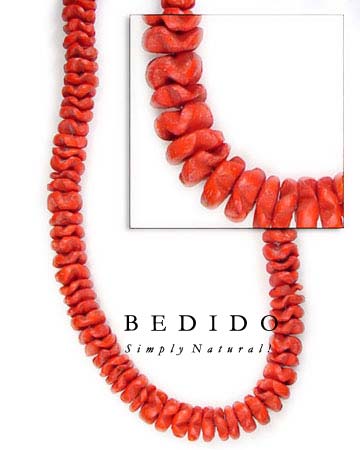 Coco Flower Beads Red Coco Beads Coco Necklace