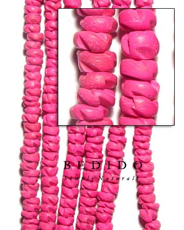 Coco Flower Dyed Pink Coco Beads Coco Necklace