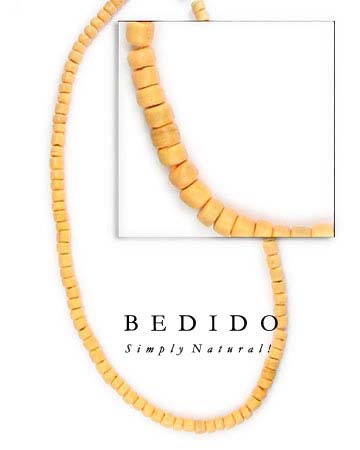 4-5mm Light Yellow Coco Coco Beads Coco Necklace