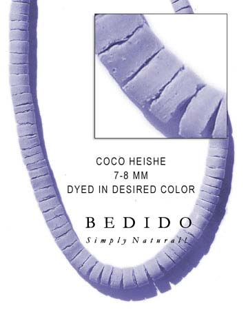 7-8mm Coco Heishi Lavender Coco Beads Coco Necklace