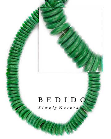 7-8mm Green Coco Pukalet Coco Beads Coco Necklace