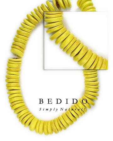 7-8mm Coco Pukalet Yellow Coco Beads Coco Necklace