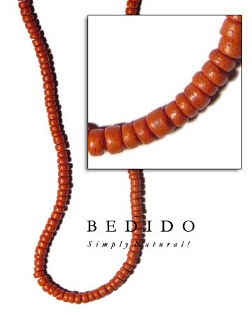 7-8mm Coco Pukalet Red Coco Beads Coco Necklace