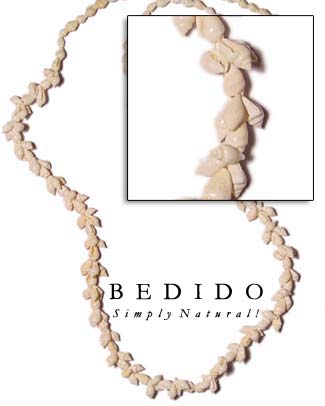 Sampag - White Nassa Hawaiian Lei Necklace