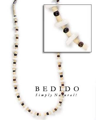 Coco And White Shell Natural Necklace