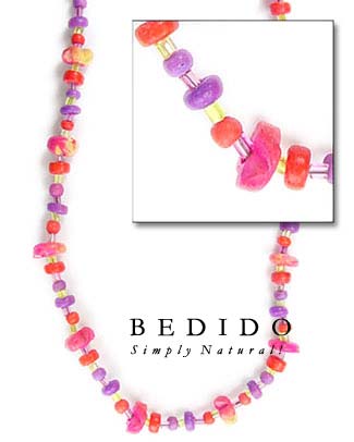 Coco With Tube Bead Natural Necklace