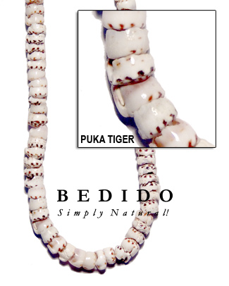Puka Tiger Shell Beads