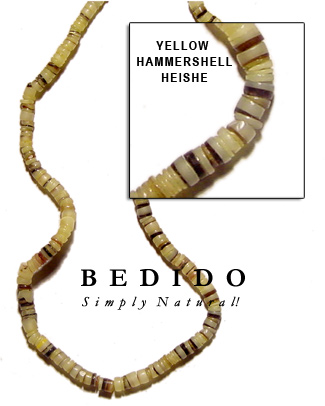 Yellow Hammer Shell Beads