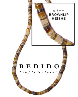 Brown Lip 4-5 Mm Shell Beads