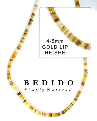 Gold Lip Shell Beads