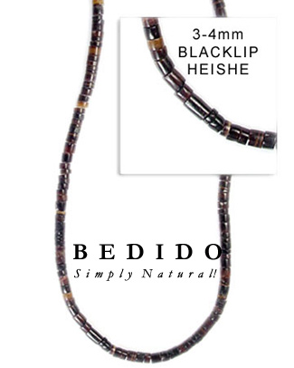 Black Lip 3-4 Mm Shell Beads