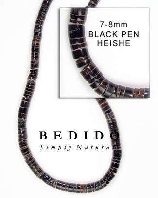 Black Lip 7-8 Mm Shell Beads