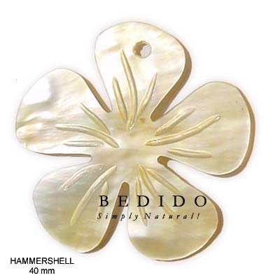 Hammershell Flower Pendant Shell Pendants
