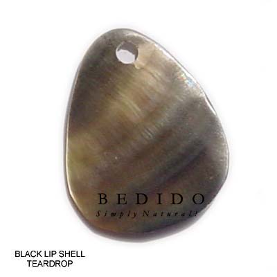 Black Lip Teardrop Pendant Shell Pendants