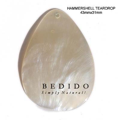 Teardrop Hammershell Pendant Shell Pendants