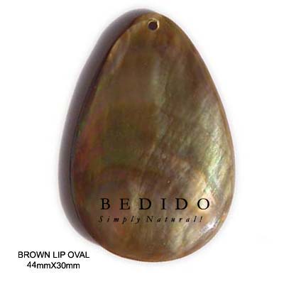 Brown Lip Teardrop Pendant Shell Pendants