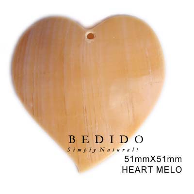 Heart Melo Shell Pendant Shell Pendants
