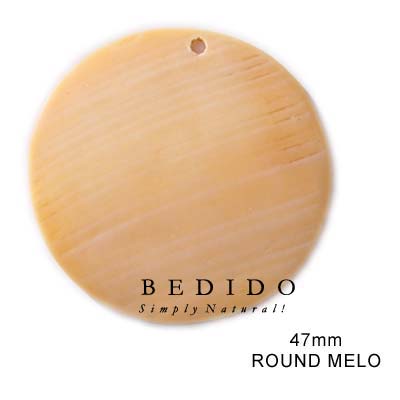 Round Melo Pendant Shell Pendants