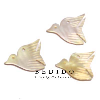 Miniature MOP Bird Pendant Shell Pendants