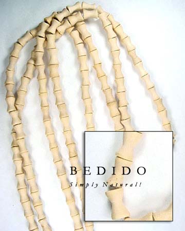 Baluster Natural White Wood Wood Beads Wooden Necklace