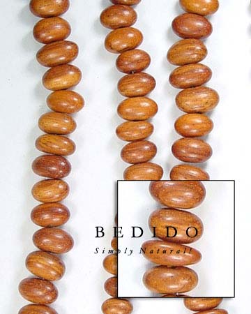 Bayong Oval Nuggets Wood Wood Beads Wooden Necklace