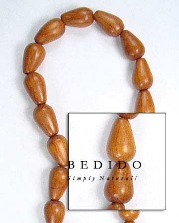 Teardrop Bayong Woodbeads Wood Beads Wooden Necklace